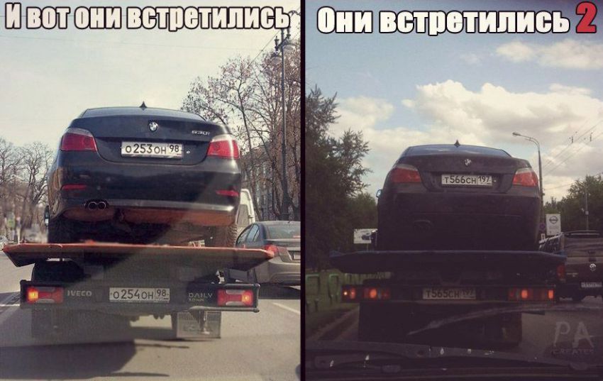 Вот так и сексуальный подарок на белом BMW и без обвертки