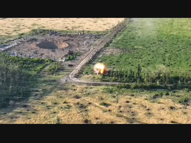 Поле боя в селе Довгенькое Харьковской области