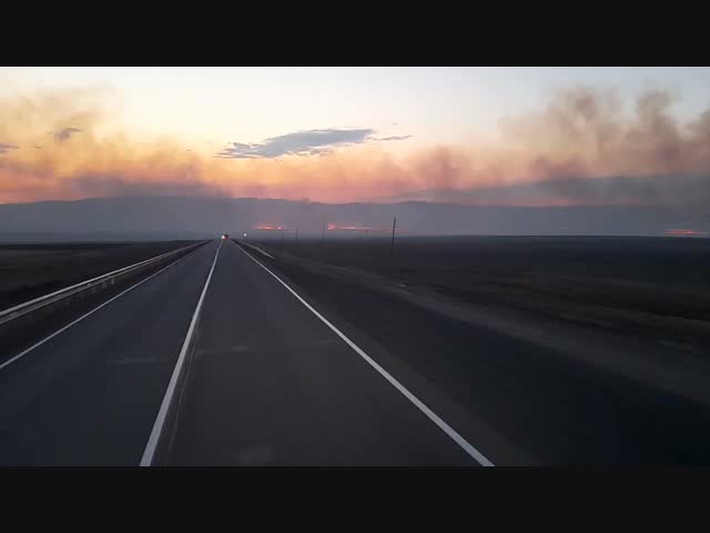 Пожар в Забайкальске