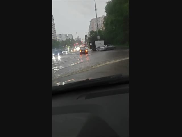 Опять наводнение в Москве после сильного ливня