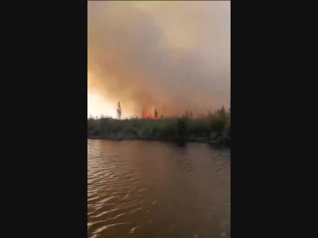 Лесные пожары в Якутии